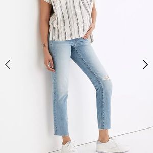 Madewell maternity perfect vintage jeans in coney wash